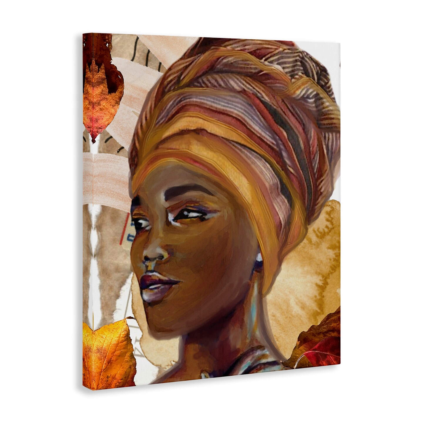 Stupell Industries Natural Tone Woman Portrait Canvas Wall Art Design by Jesse Keith