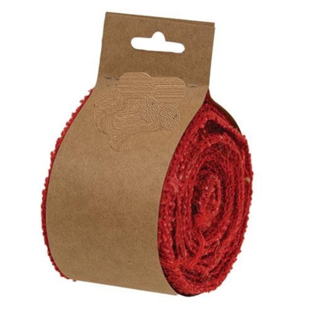 Burlap Ribbon With Reinforced Edges