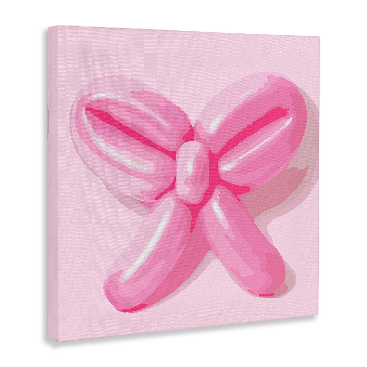 Stupell Industries Pink Balloon Bow Canvas Wall Art Design by Daphne Polselli