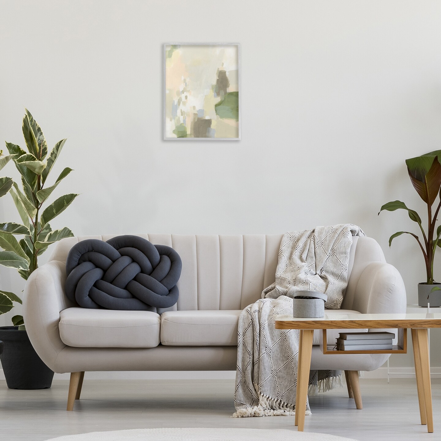 Stupell Industries Muted Beige & Green Framed Giclee Wall Art Design by Joris Hoefnagel