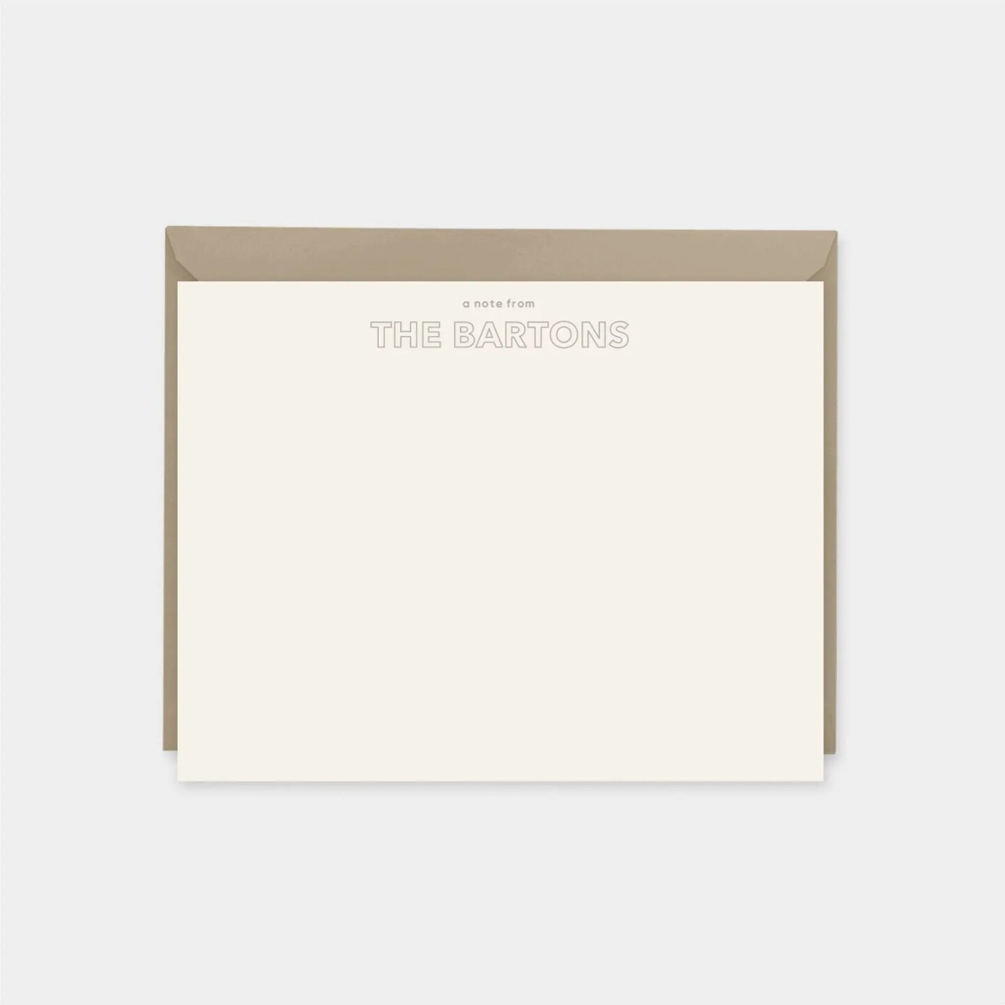 Outline Type Note Cards VI