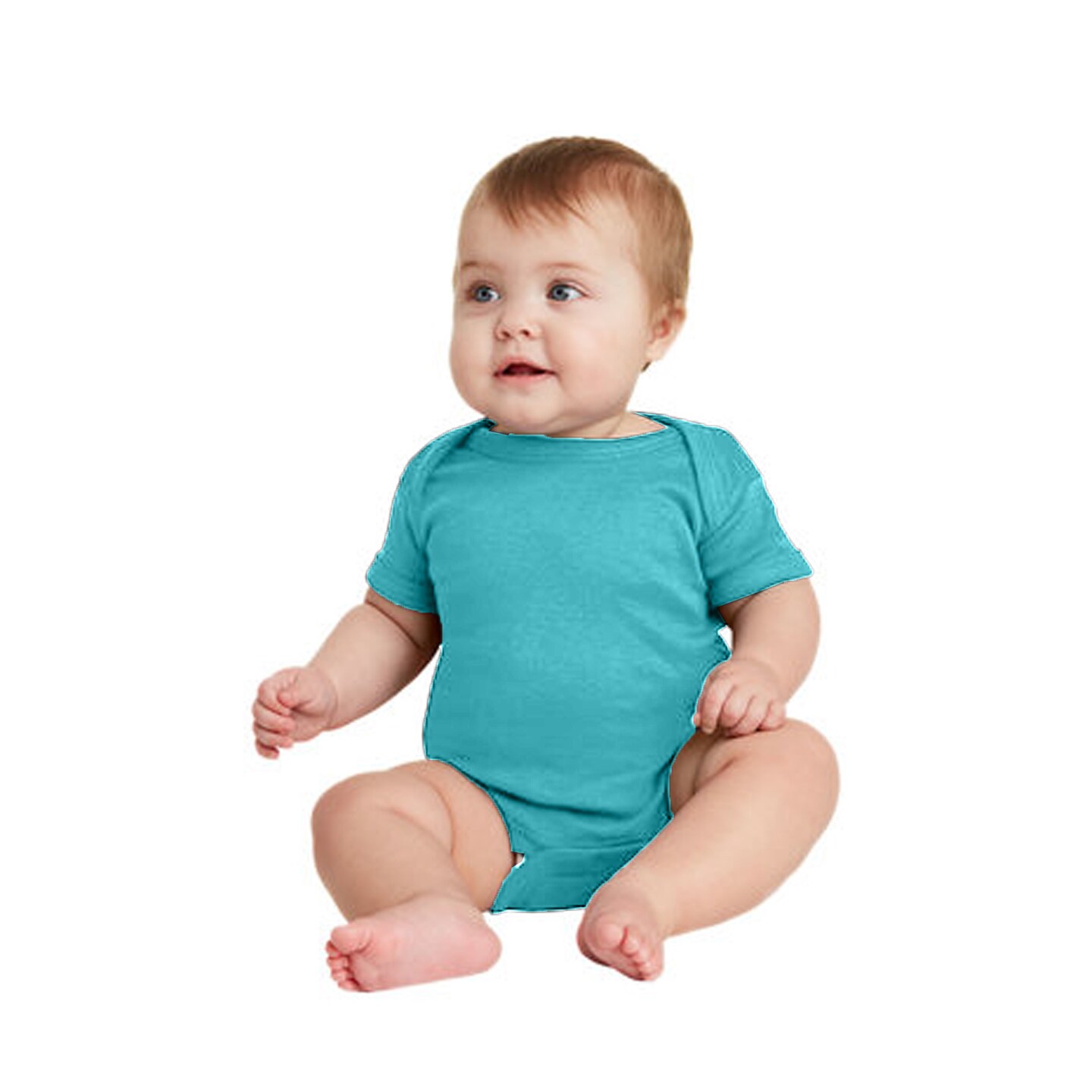 Rabbit Skins&#xAE; Infant Baby Rib Bodysuit Short Sleeve