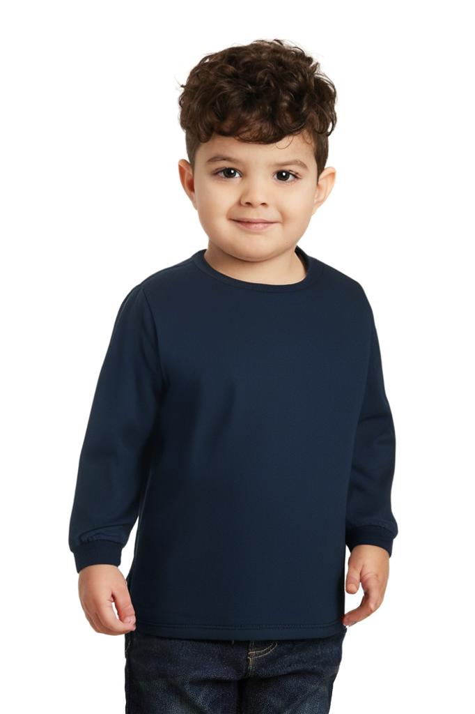 BELLA + CANVAS® Toddler Jersey Crewneck Long Sleeve T-Shirt
