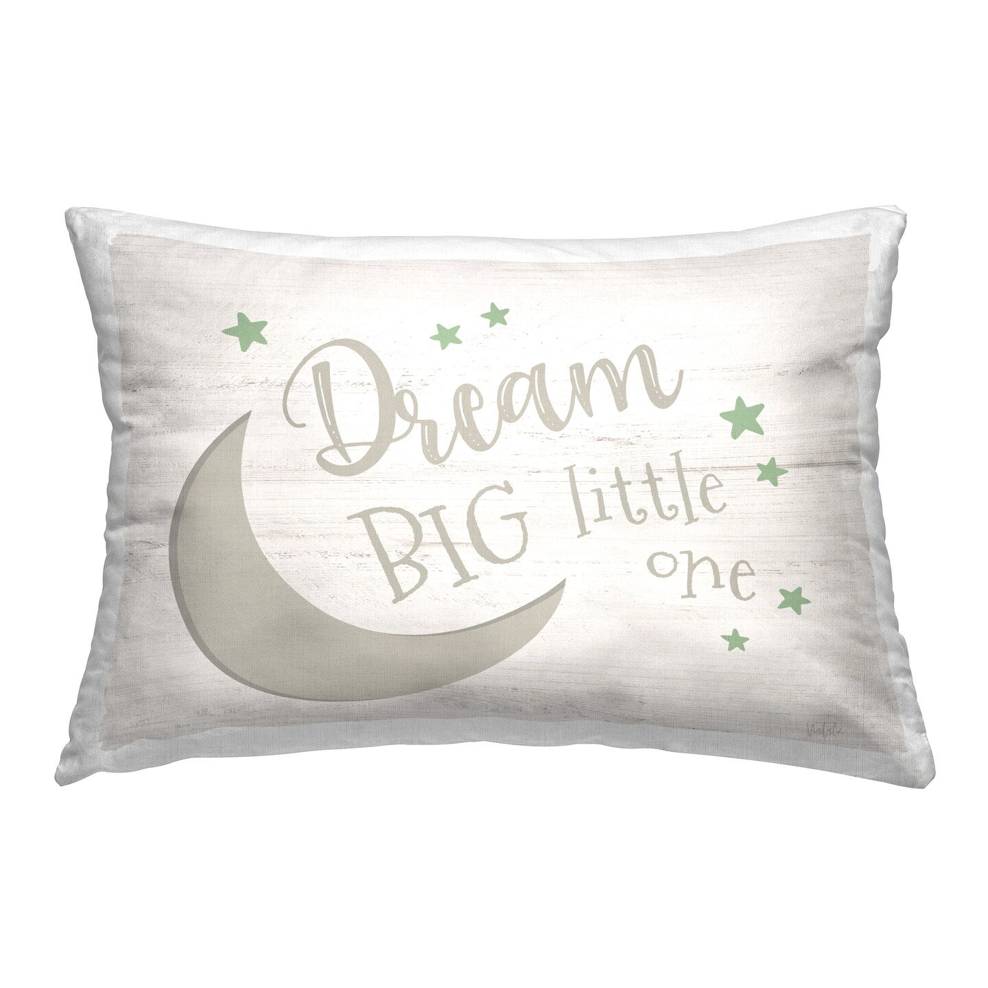 Dream Big Little One Decorative Printed Throw Pillow Design by Natalie Carpentieri, 14 x 7 x 20