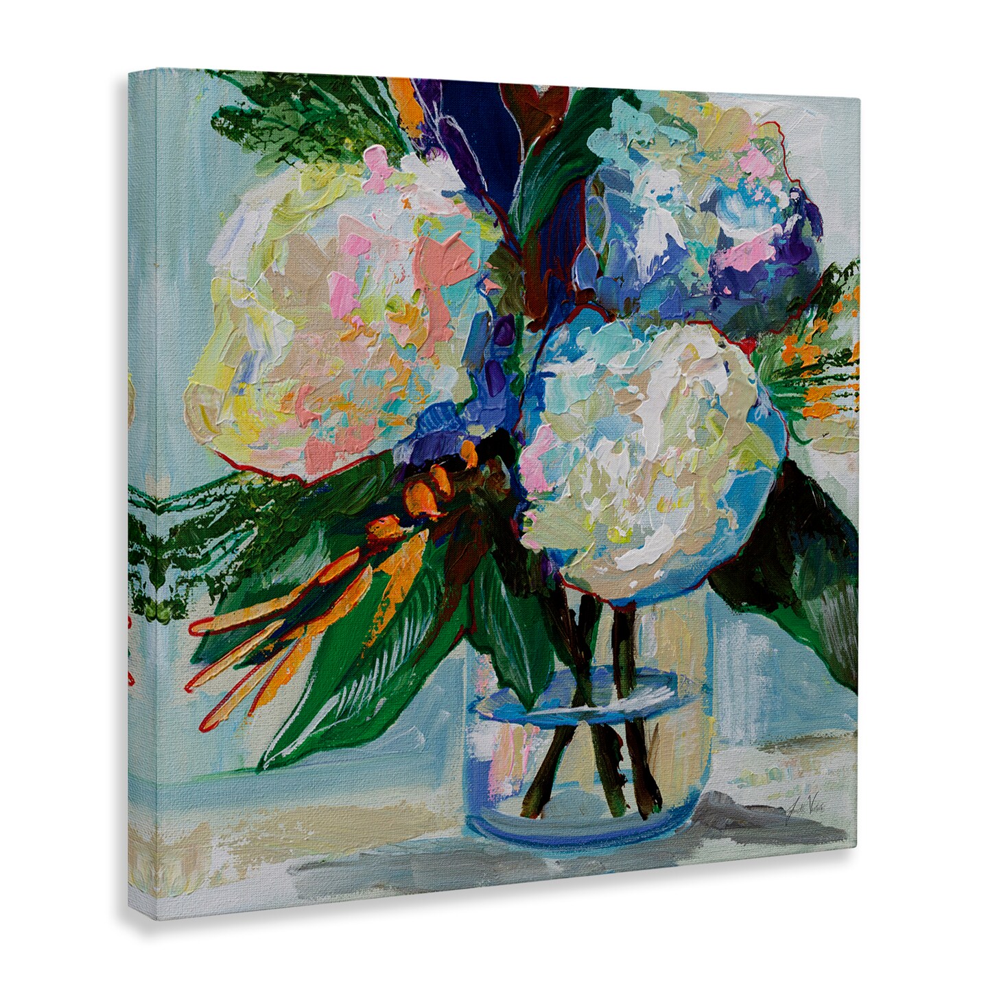 Stupell Industries Bold Summer Blooms Canvas Wall Art Design by Jeanette Vertentes