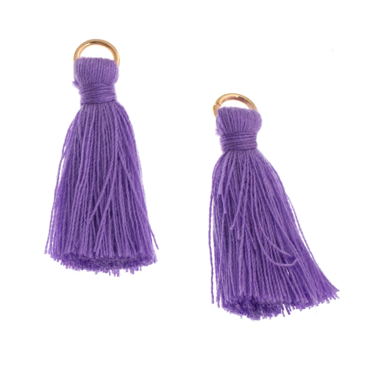 John Bead 1in Poly Cotton Tassels, 10pcs