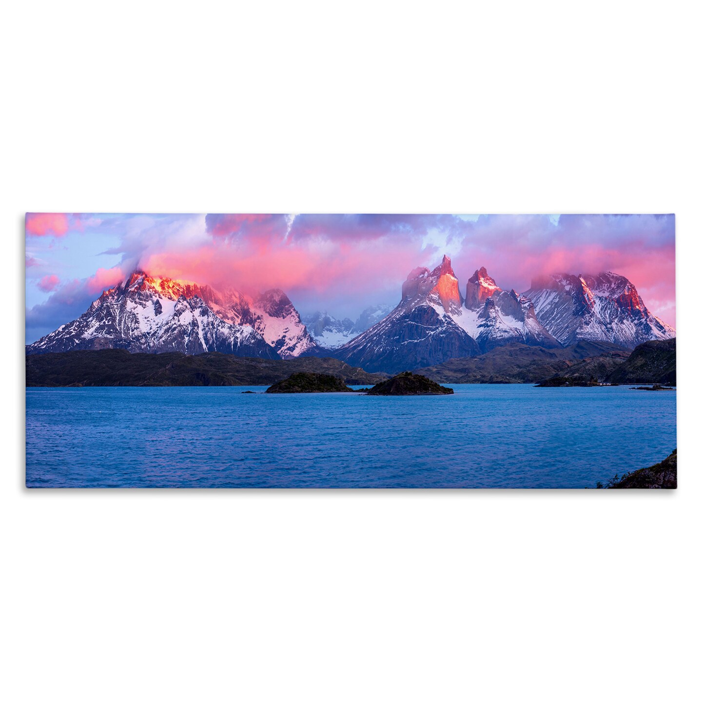 Stupell Industries Sunrise over Peaks Canvas Wall Art Design by Lena Owens