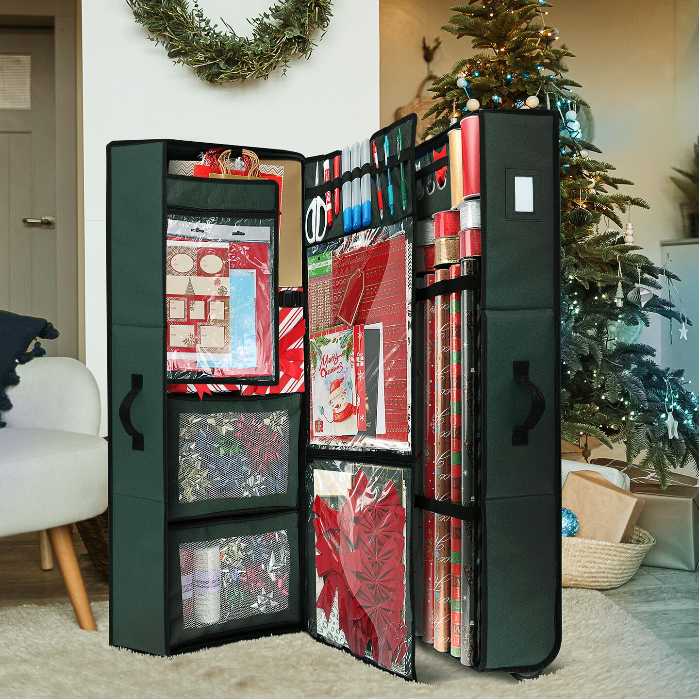 Hearth &#x26; Harbor Wrapping Paper Storage Container