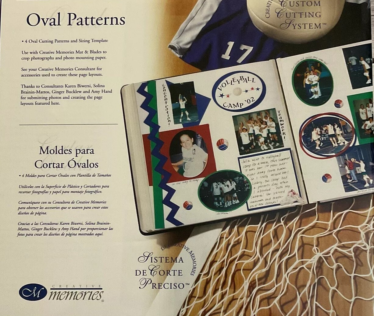 Creative Memories Oval Patterns &#x26; Sizing Template