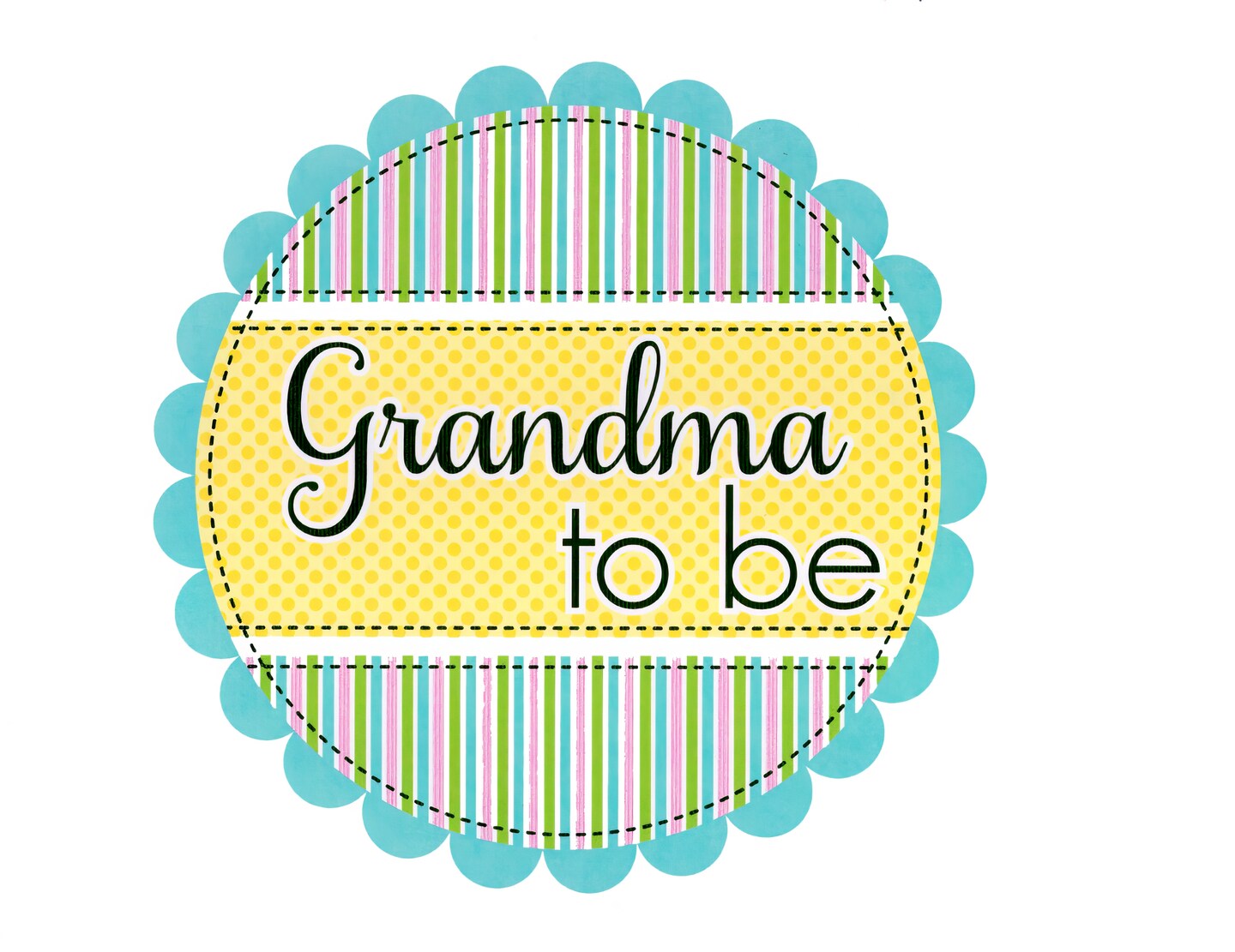 Grandma To Be Baby Shower Happy Birthday Party Edible Topper