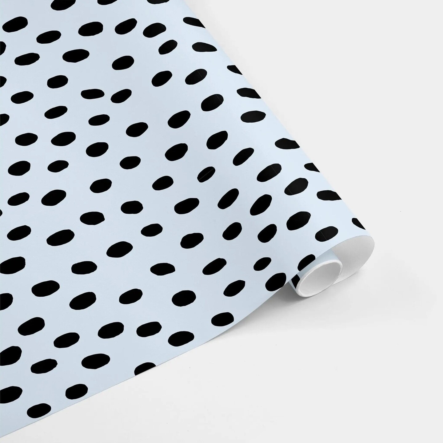Handdrawn Polka Dots Gift Wrap