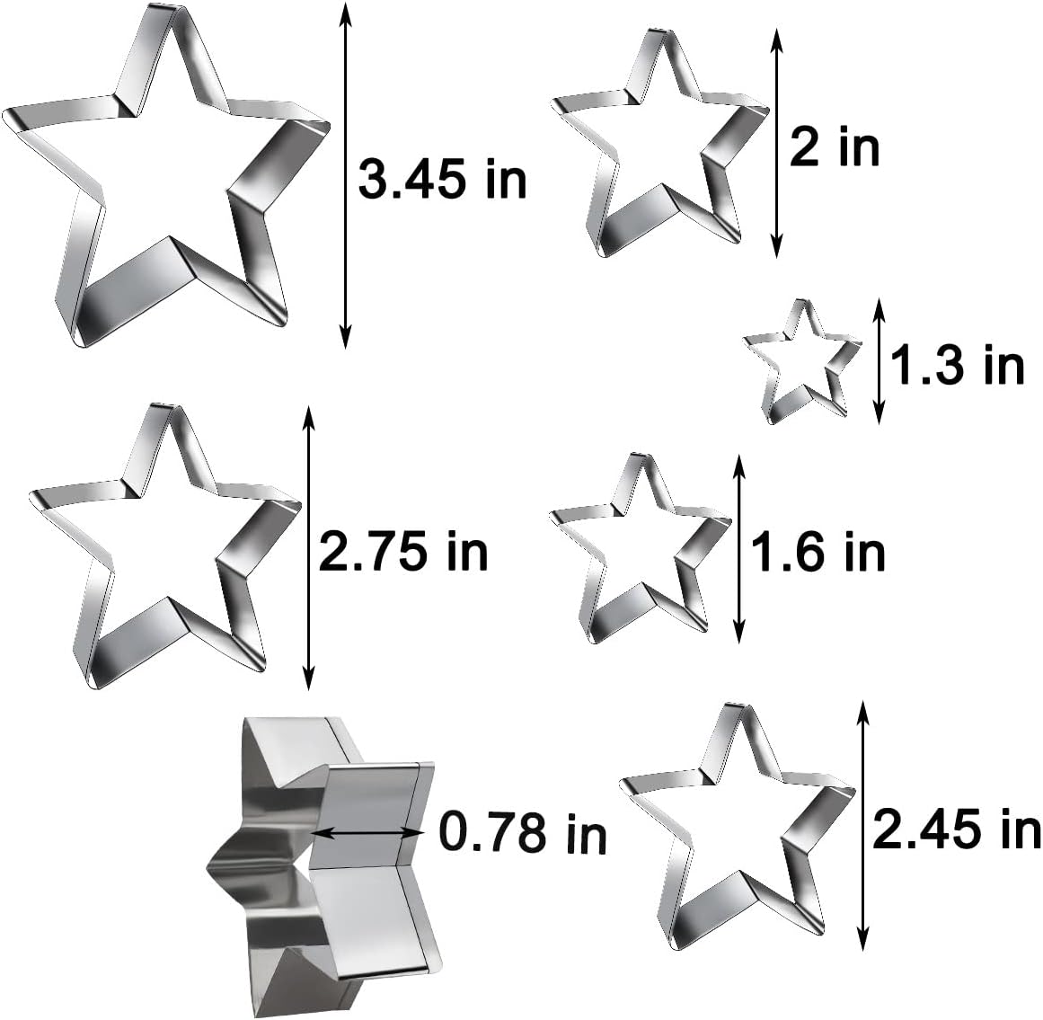 12-Piece Round Cookie Cutter Set - Stainless Steel Baking Molds