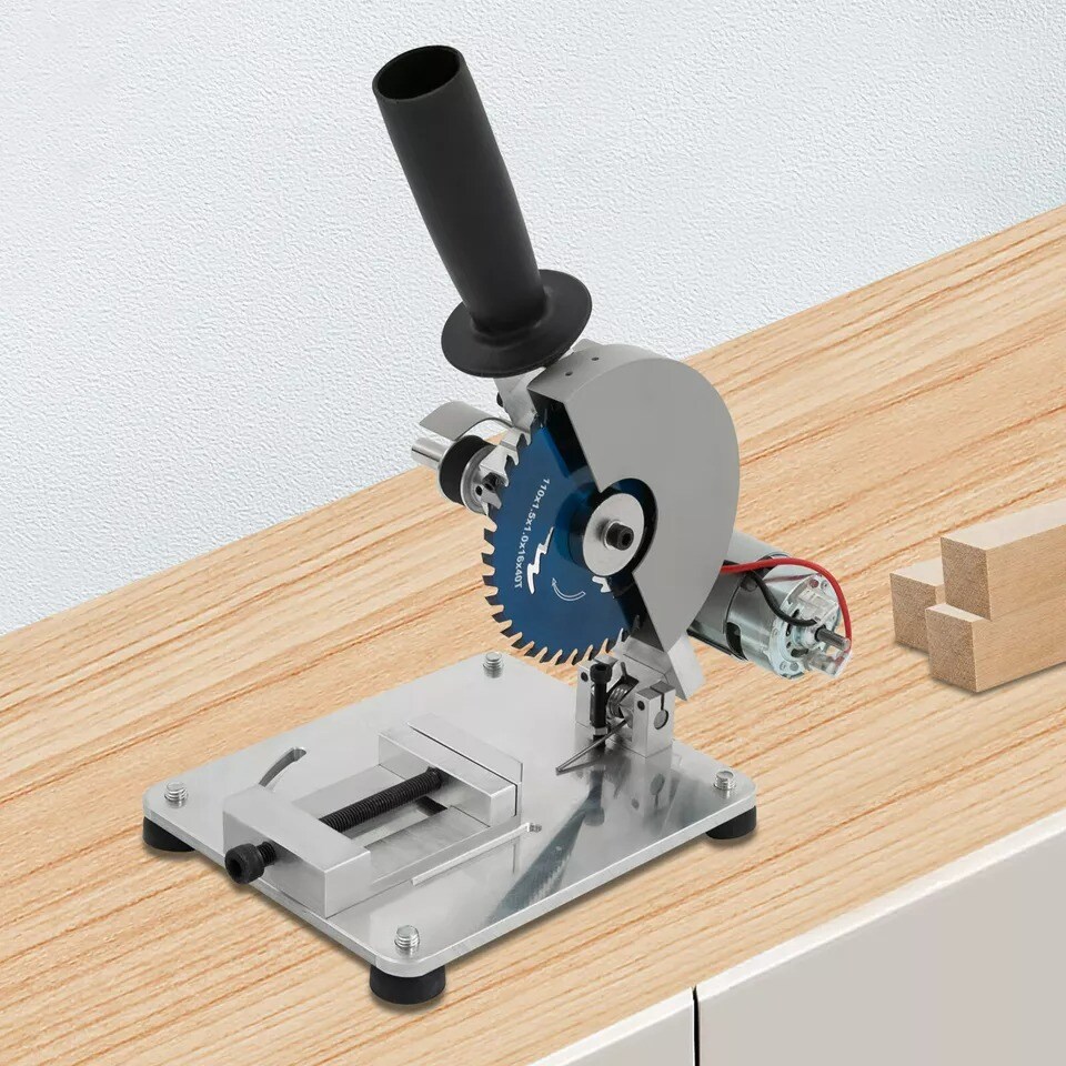 4"Mini Table Saw Saw Manual Chop Saw DIY Wood Metal Cutting Machine Cutter 0-45°