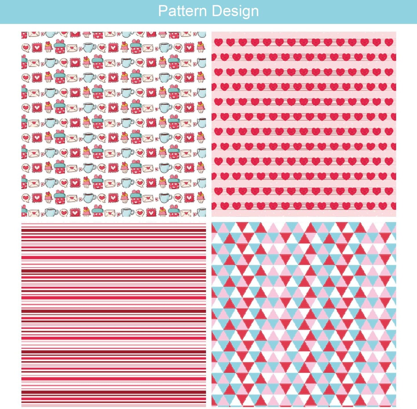 48 Sheets Valentine&#x27;s Day Pattern Paper Set, 6&#x22; x 6&#x22;