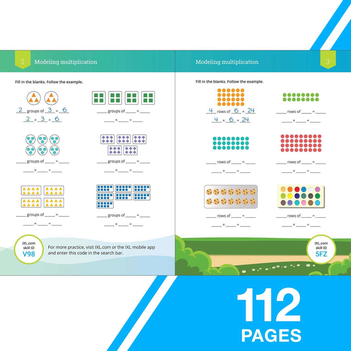 IXL Multiplication 4th Grade Math Workbooks, Mathematics Book for Kids Ages 9-10 Covering Times Table Facts and Properties, Multiplying With Multi Digit Numbers, and More