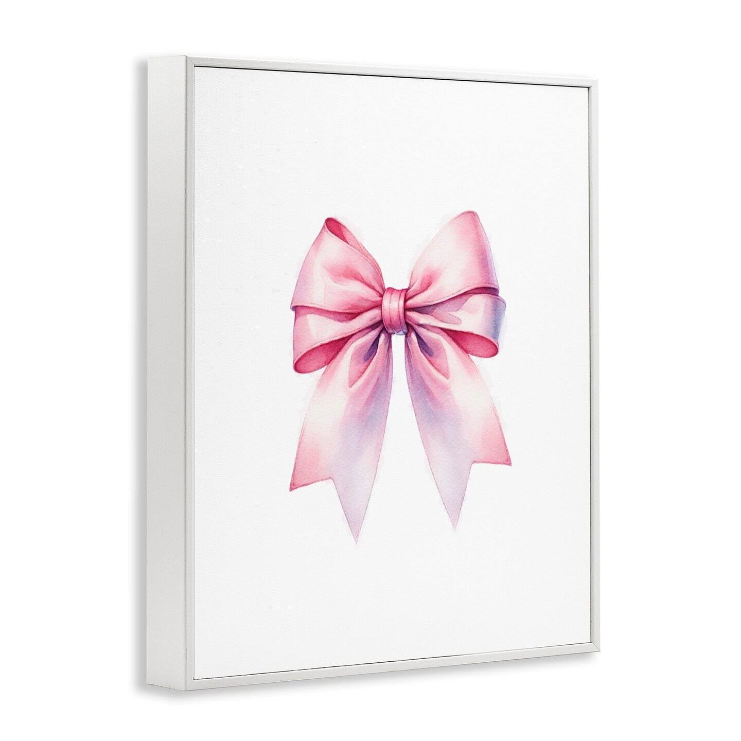 Stupell Industries Symmetrical Pink Bow Framed Giclee Wall Art Design by Amanda Greenwood