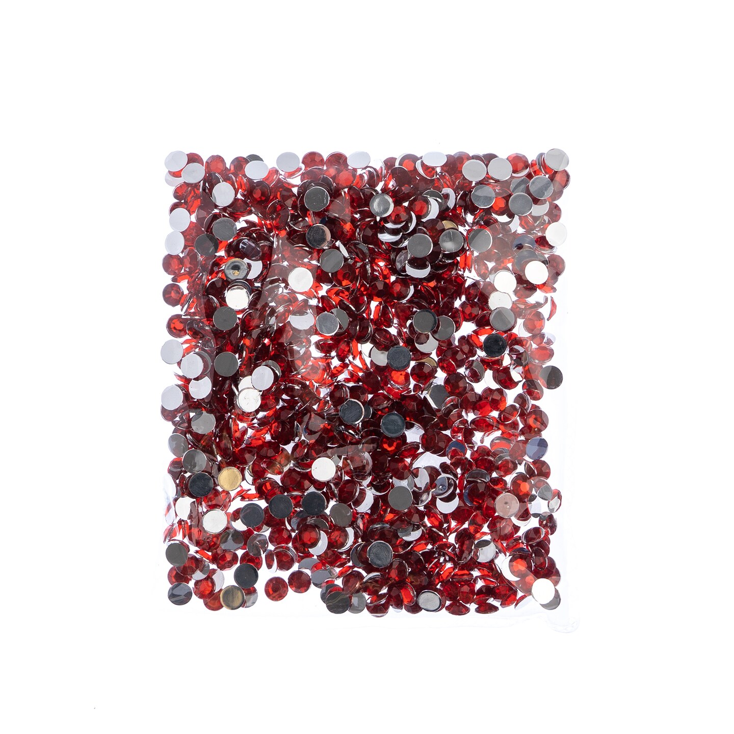 John Bead 6mm (SS28) Round Acrylic Flat Back Rhinestones, 1000pcs