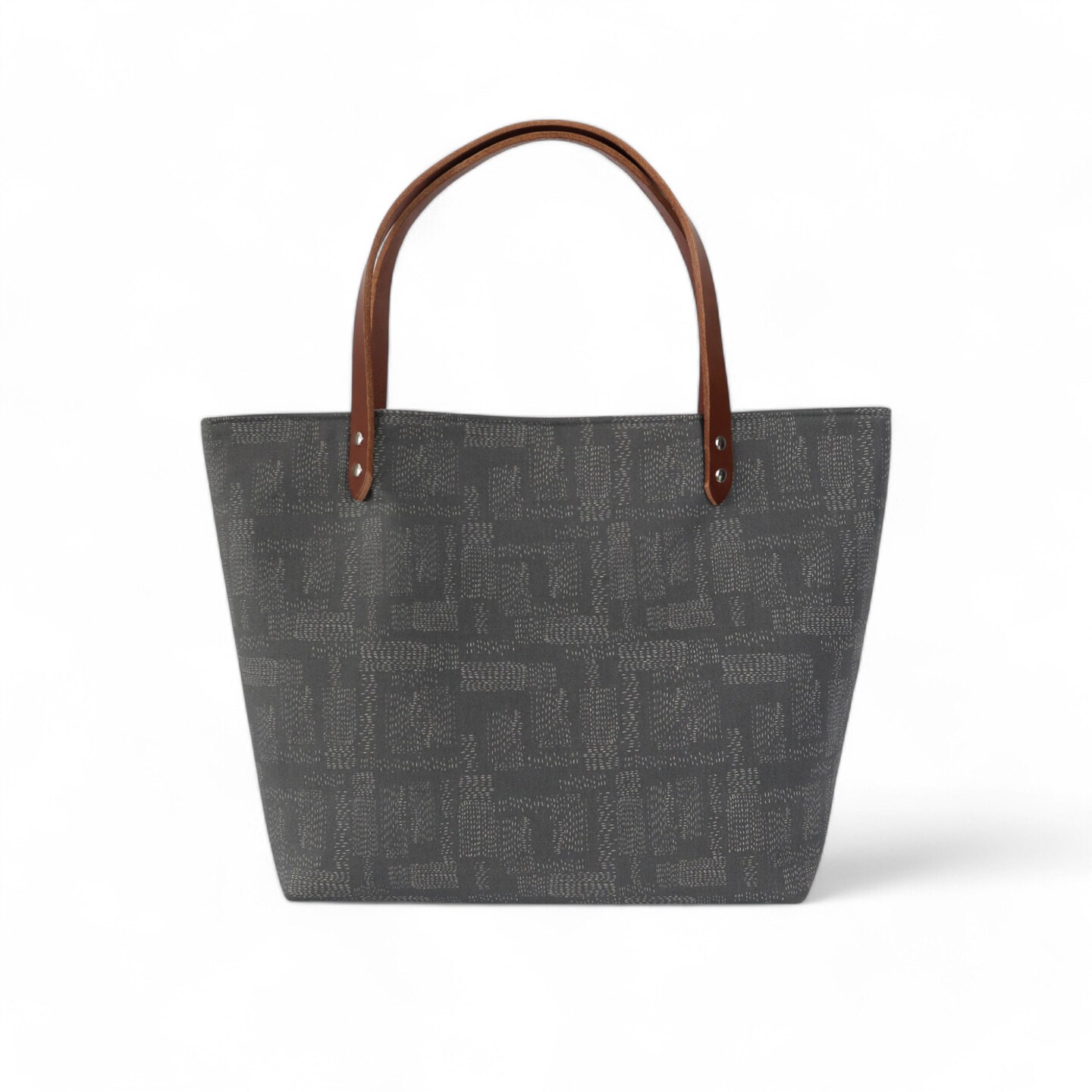 Crosscut Sewing Co.® Market Tote Bag Sewing Project Kit for Beginners with Fabric, Instructions and Video