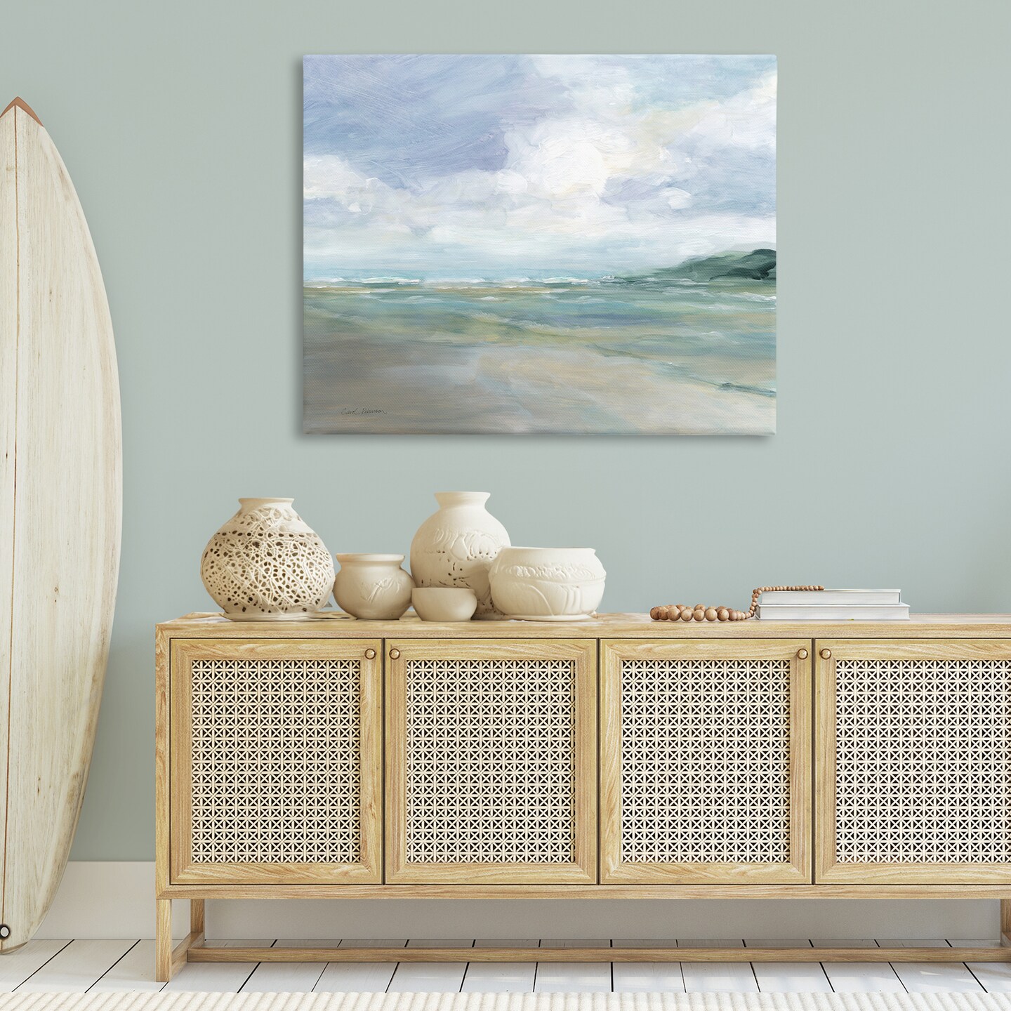 Stupell Industries Scenic Blue Landscape Canvas Wall Art Design by Carol Robinson