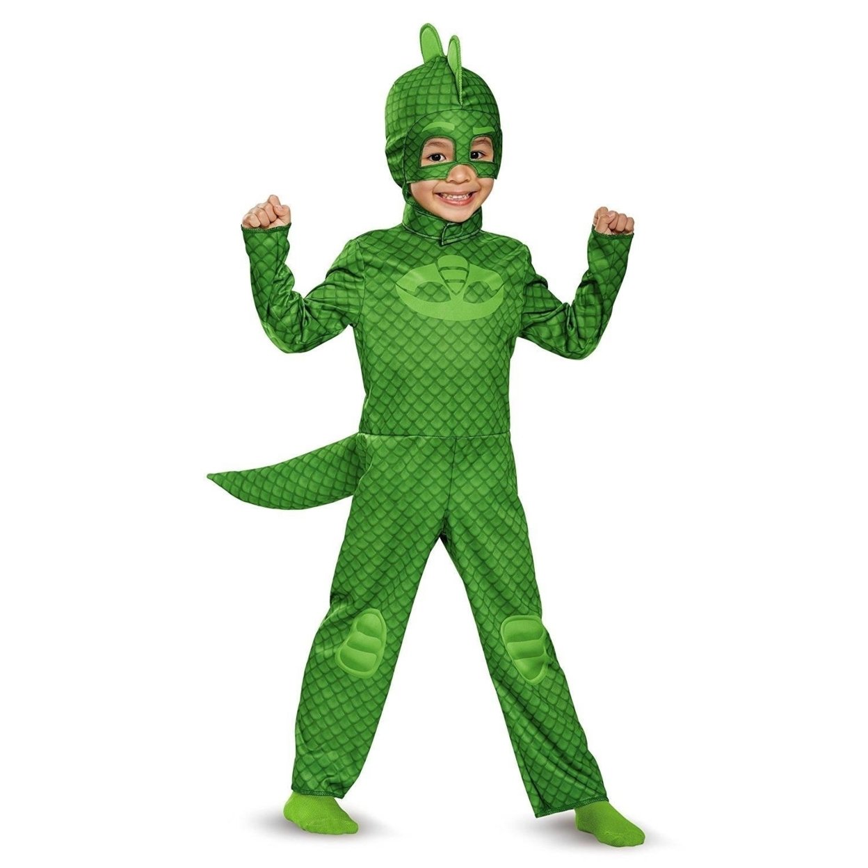 Pj Masks Gekko Lizard Size L 4 6 Kids Classic Costume Tail Headpiece Outift Disguise