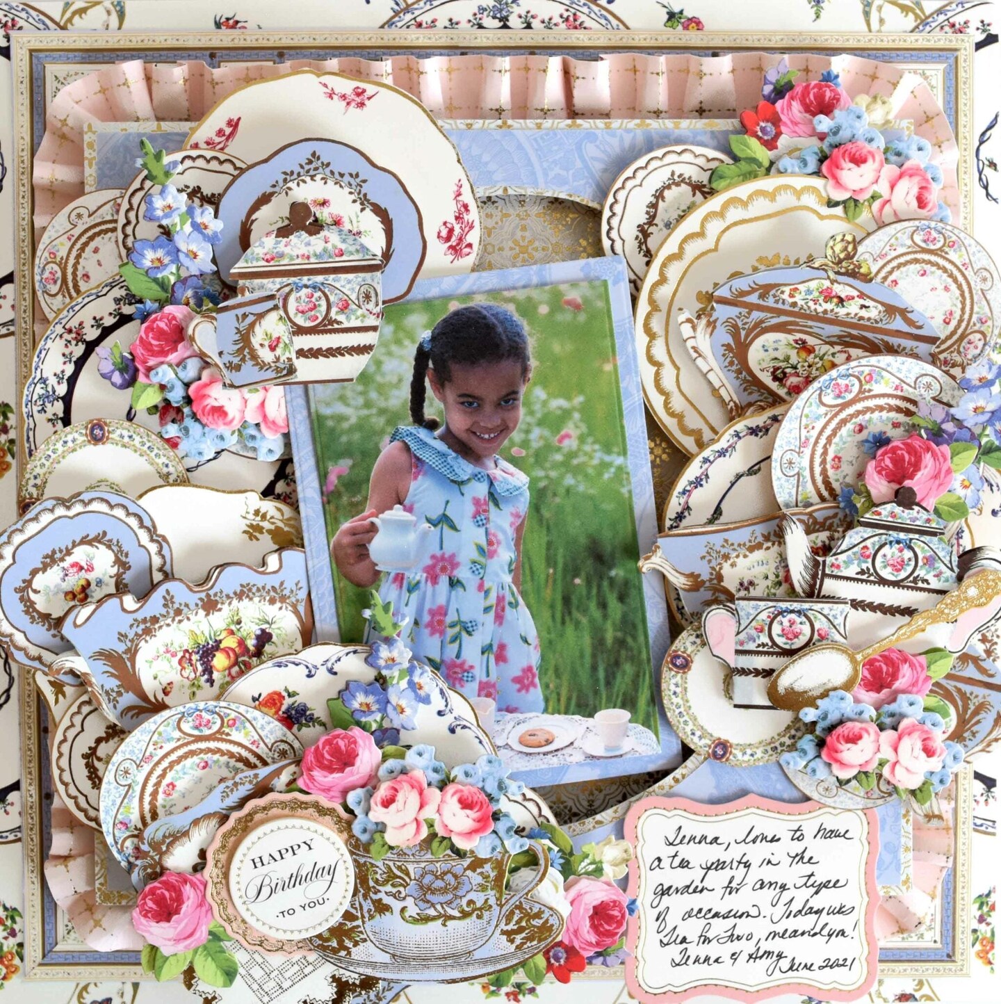 China Cabinet Paper Crafting Kit