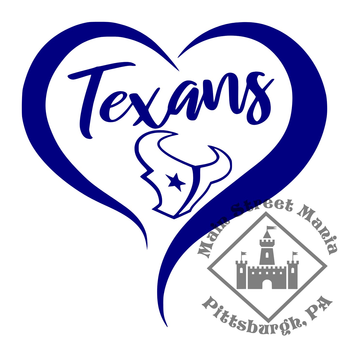 Texans Heart Sticker Decal - image9