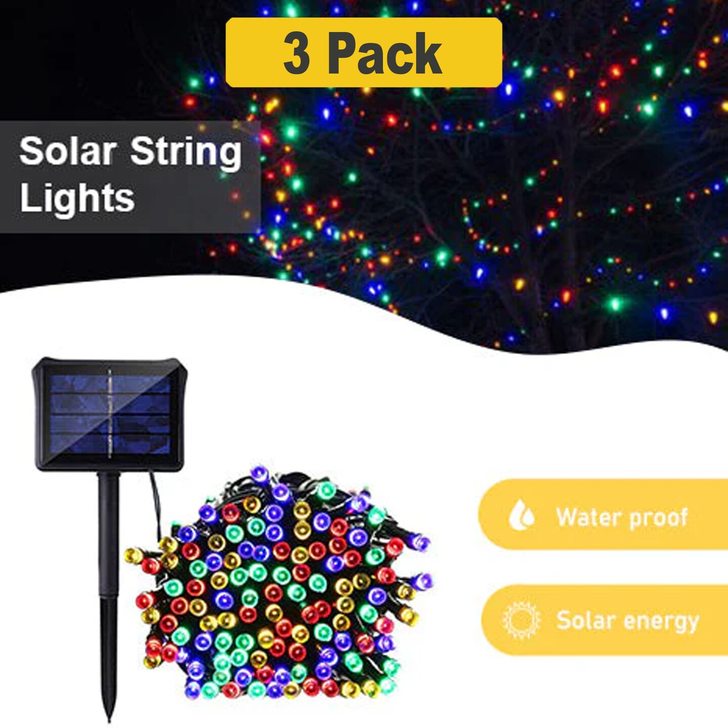 100 LED Solar String Light for Christmas