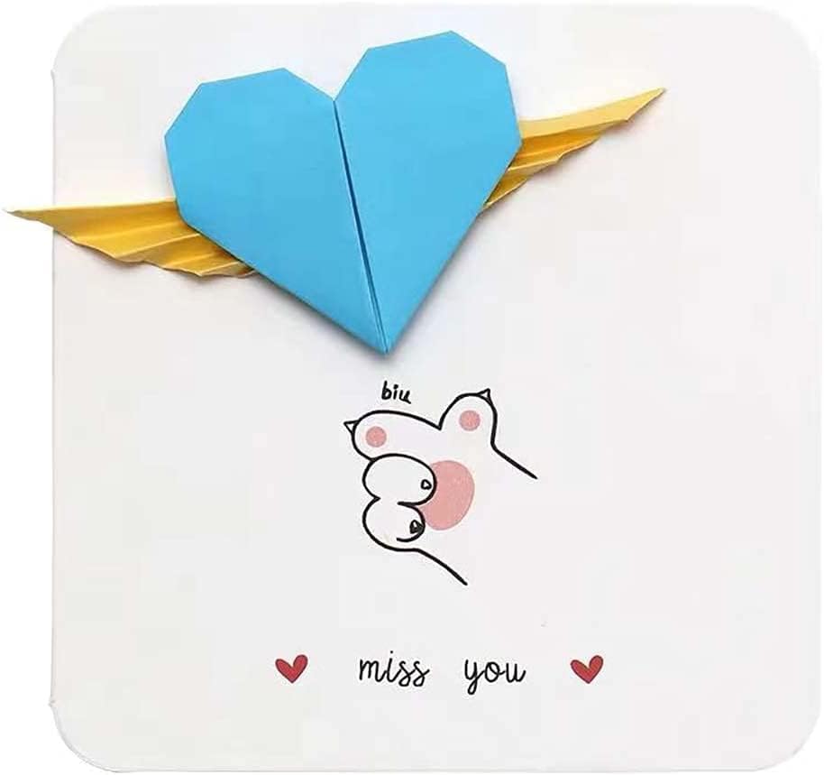 100PCS Rainbow Paper Premade Origami Hearts For Wedding Party Favors Valentine&#x27;s Day Christmas Heart Gift Engagement Birthday Party Hearts Confettis