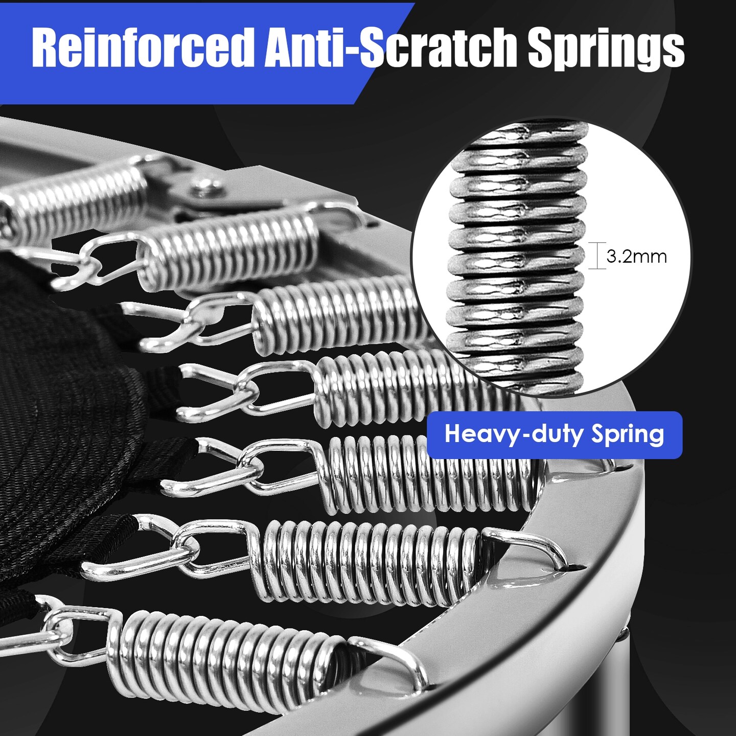 38 Inch Mini Folding Trampoline Portable Leisure Fitness Backboard