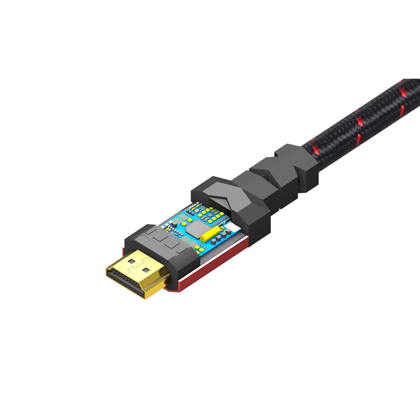 RitzGear 1 ft. 4K HDMI Cable, High Speed 18 Gbps HDMI to HDMI Cable, 3-Pack