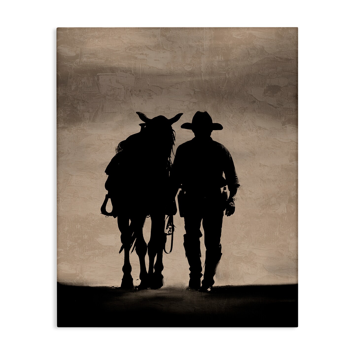 Stupell Industries Best Friends Horse & Cowboy Canvas Wall Art Design by Kim Allen