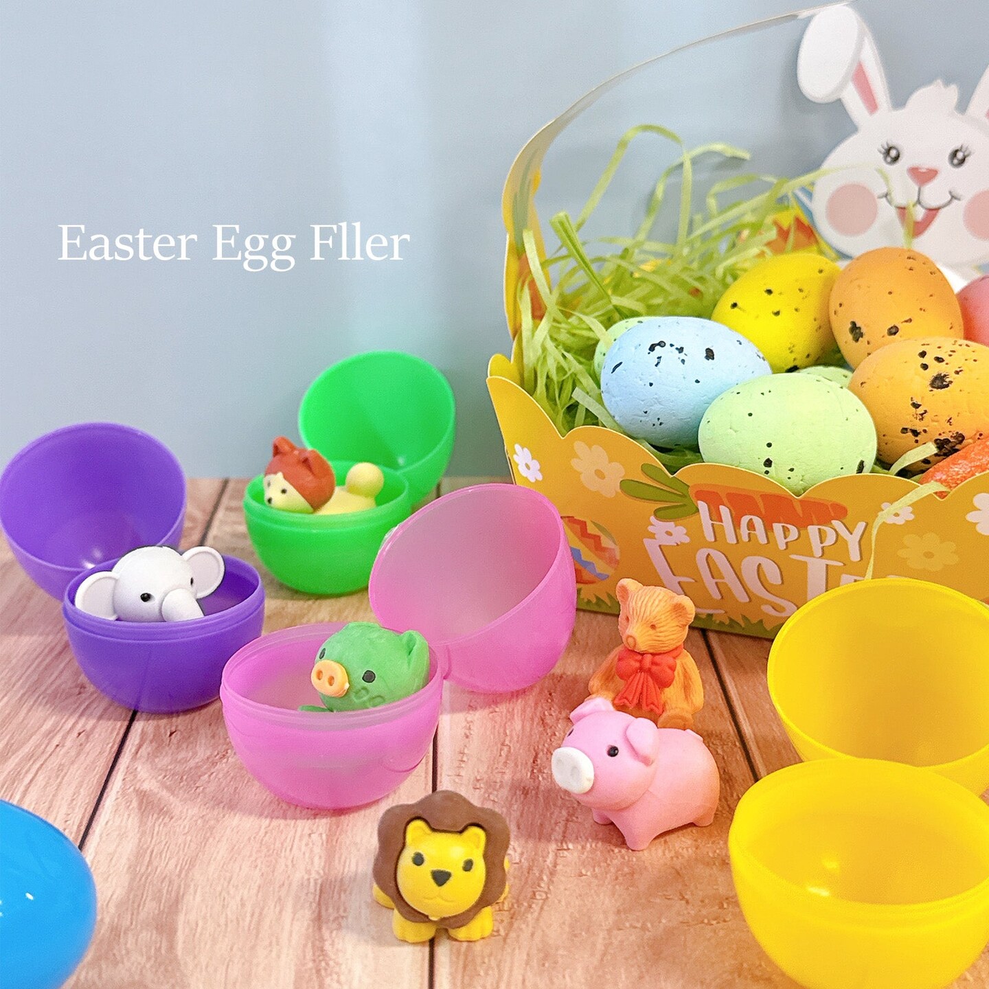Wrapables Mini Animal Eraser Pets, 3D Puzzle Erasers for Party Favors, Goodie Bags, Easter Egg Fillers (Set of 30)
