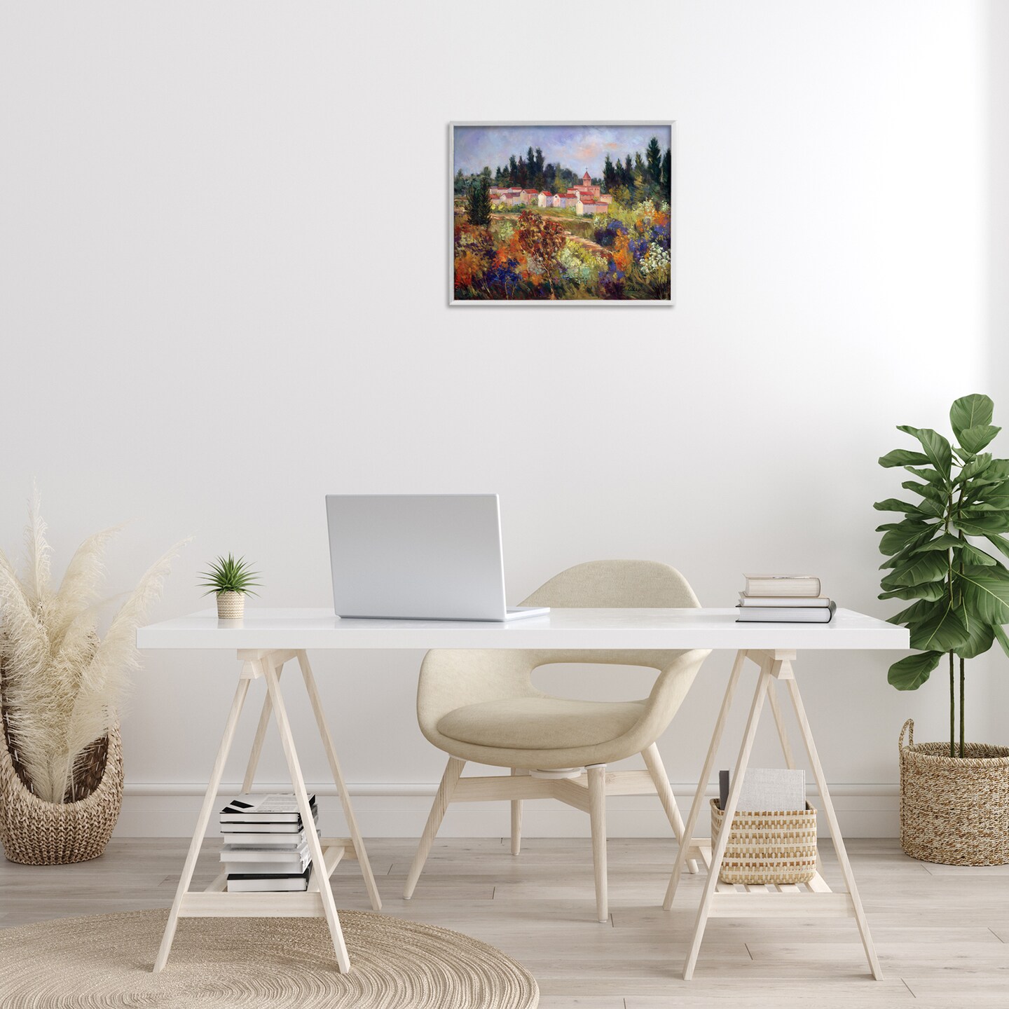 Stupell Industries Tuscan Countryside Garden Framed Giclee Wall Art Design by Alexi Fine