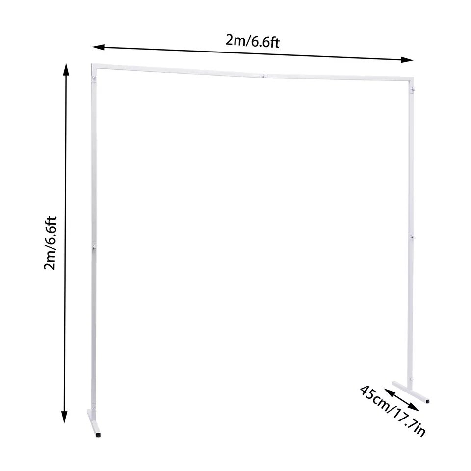 Wedding Arch Square Arch Rack Metal Flower Frame Stand Birthday Party Backdrop