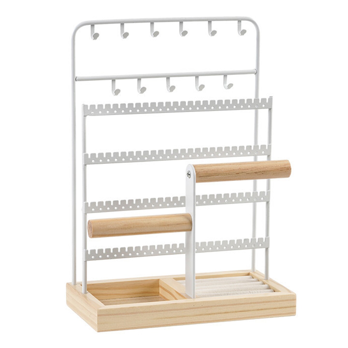 Jewelry Rack Large Capacity Multi Tiers Stable Base Earrings Rings Necklaces Bracelets Display Holder Shop Showcase