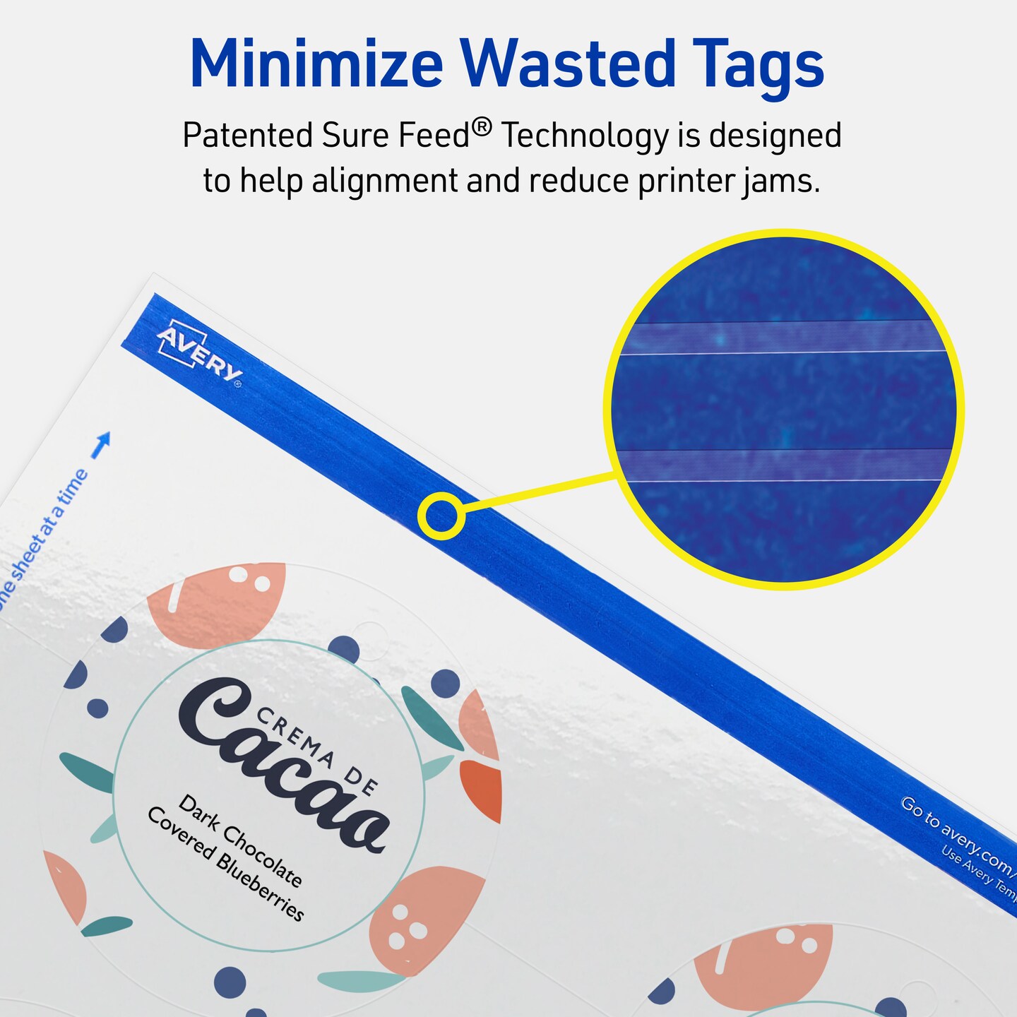 3&#x22; Diameter Round, Glossy White Printable Tags