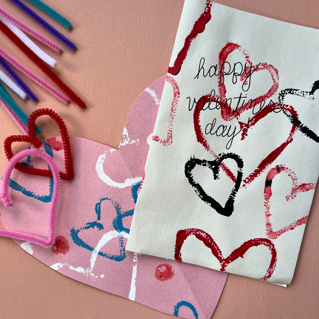 Kids Club: Stamped Valentine Art