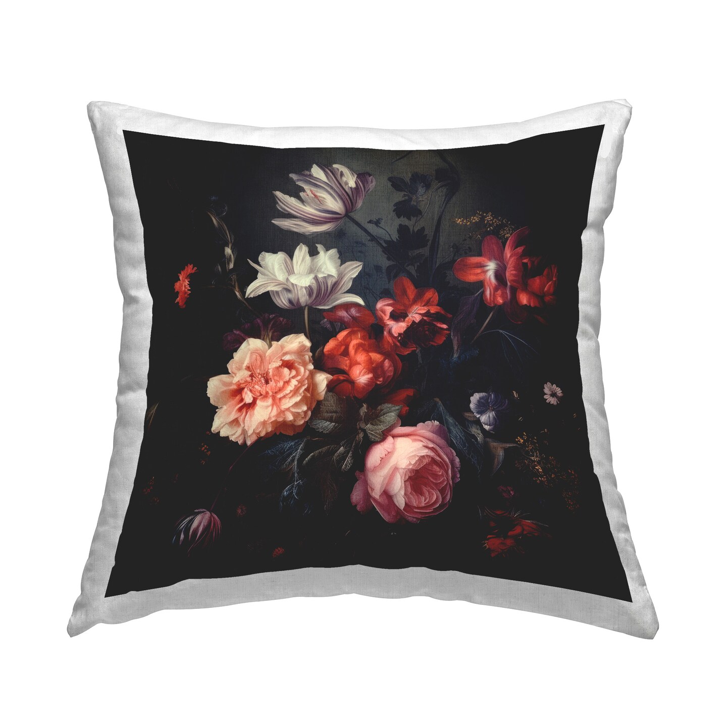 Victorian Floral Elegance Design by Lazar Studio Throw Pillow 