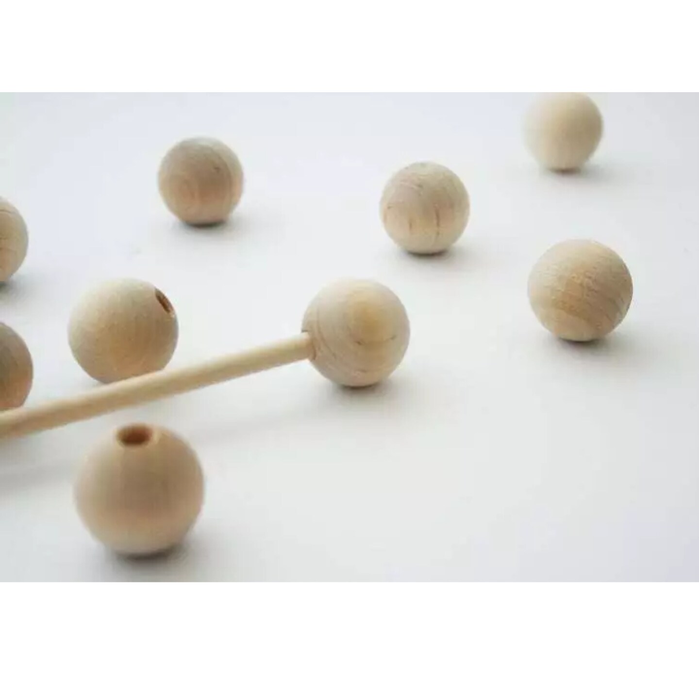 Kitcheniva 25 Pcs Wood Ball Dowel End Caps Craft Art DIY