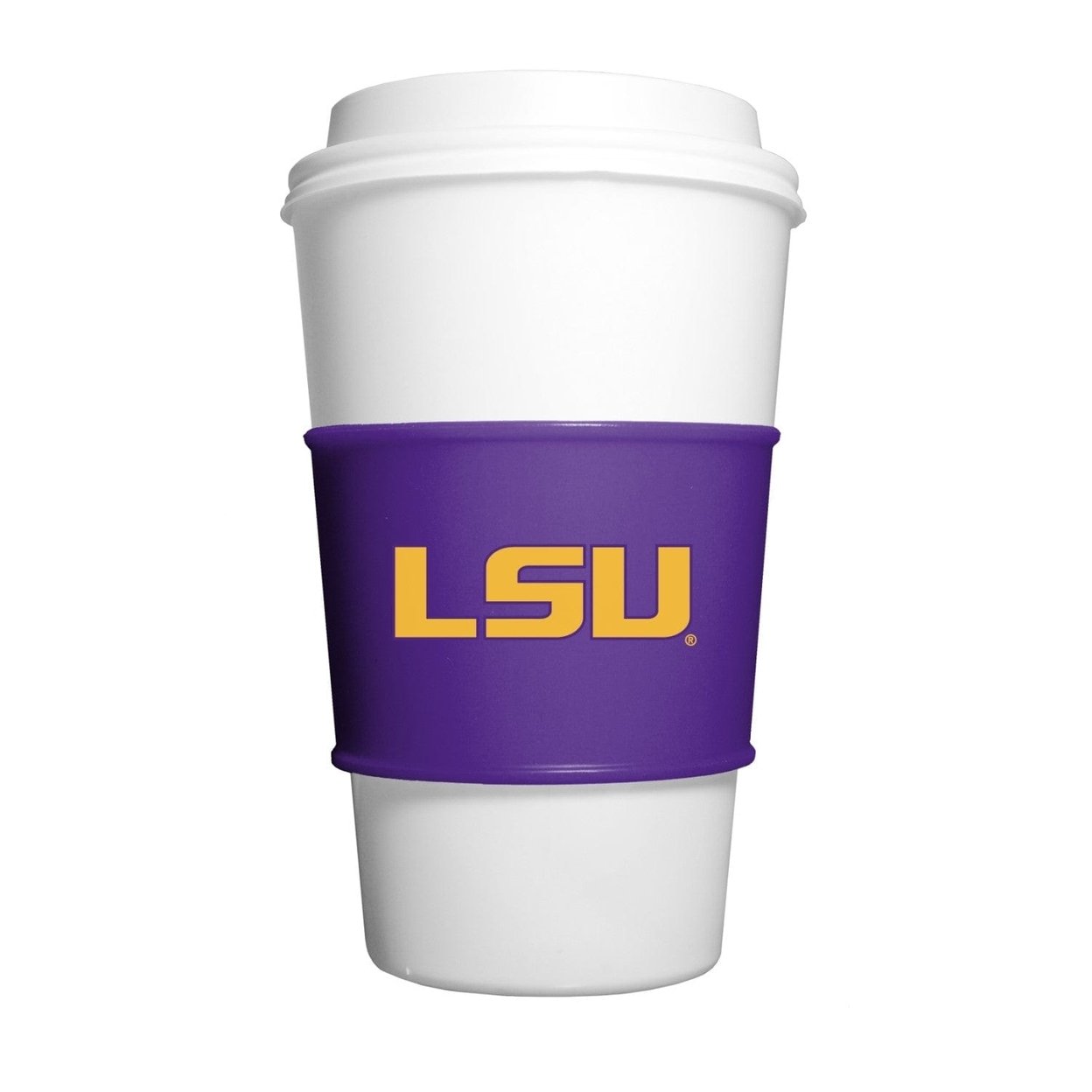 Lsu Tigers Silicone Cup Sleeves Official Ncaa Durable Drink Accessory 2-Pack