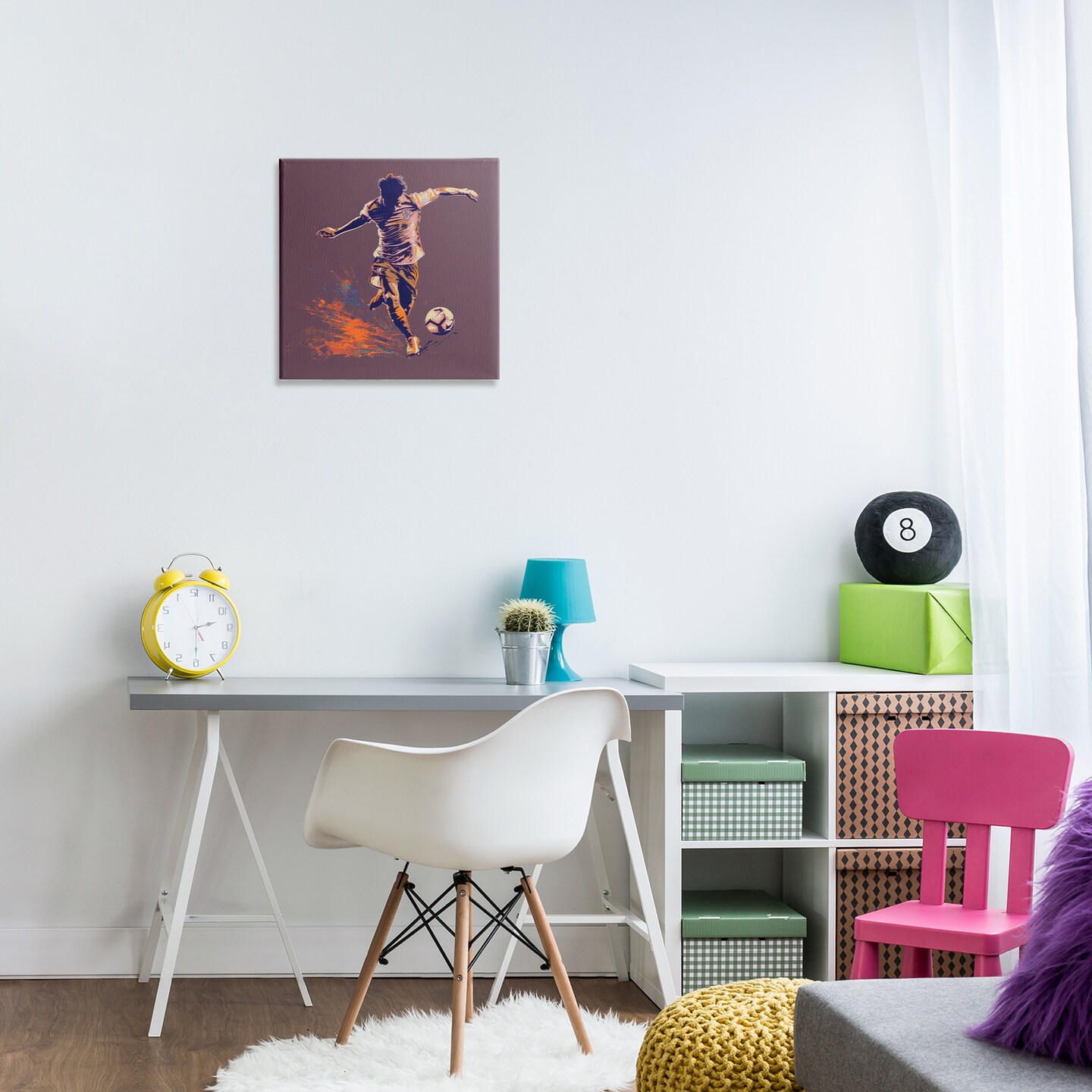 Stupell Industries Winning Goal Abstract Athlete Canvas Wall Art Design by Lazar Studio