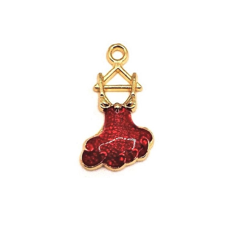 4, 20 or 50 Pieces: Red and Gold Flamenco Dress Charms