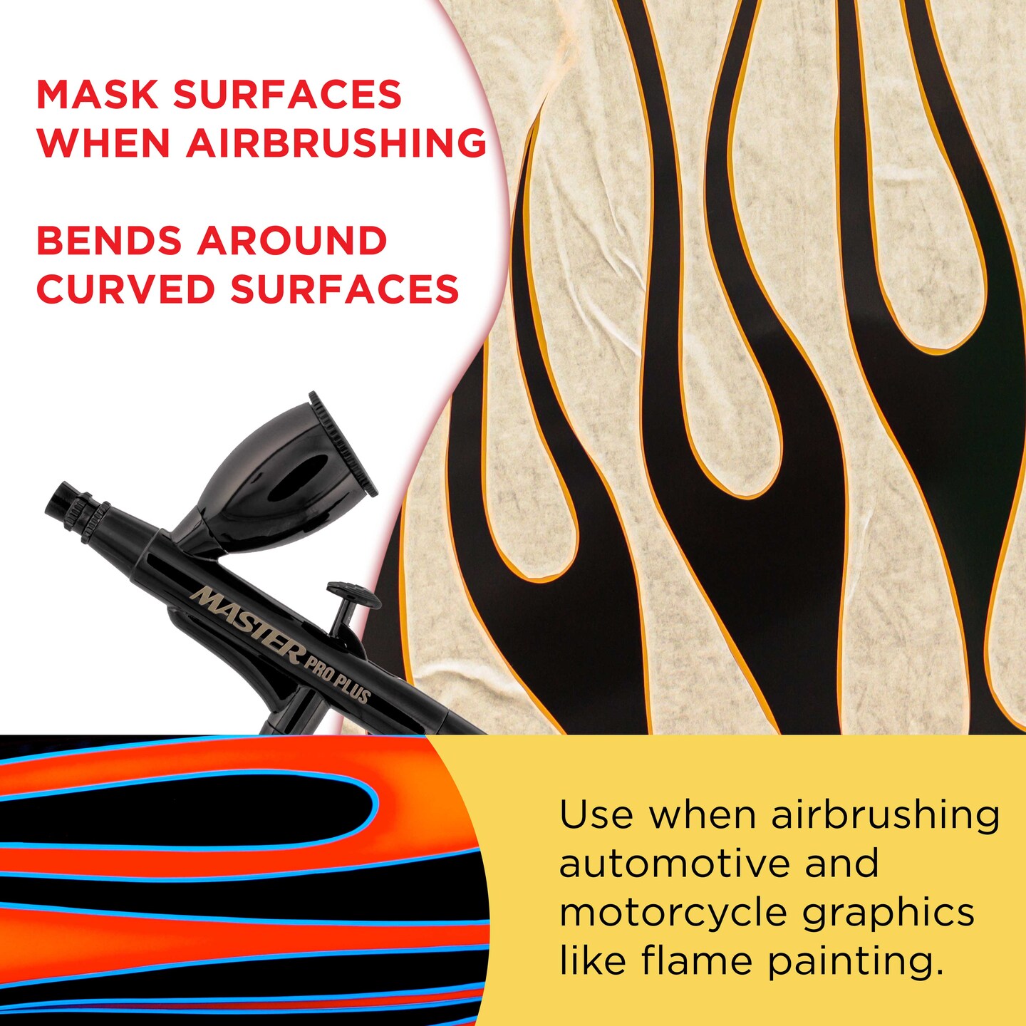 Custom Shop 18&#x22; x 150&#x27; Roll of Semi-Transparent Masking Film/Frisket for Artists, Airbrush Graphics, Auto, Tracing, Cutting Templates, Stencil Making