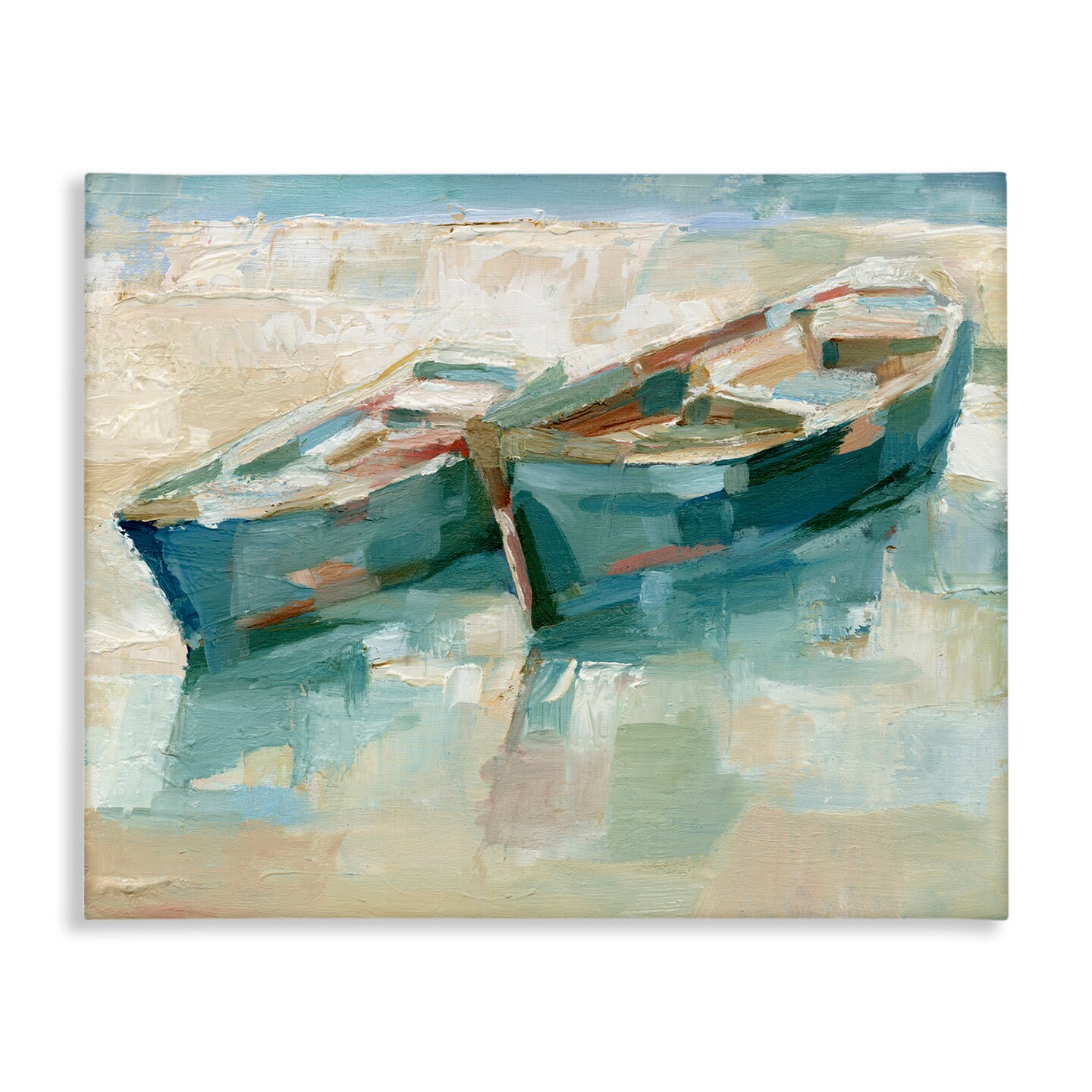 Stupell Industries Boat Duo on Shore Canvas Wall Art Design by Ethan Harper