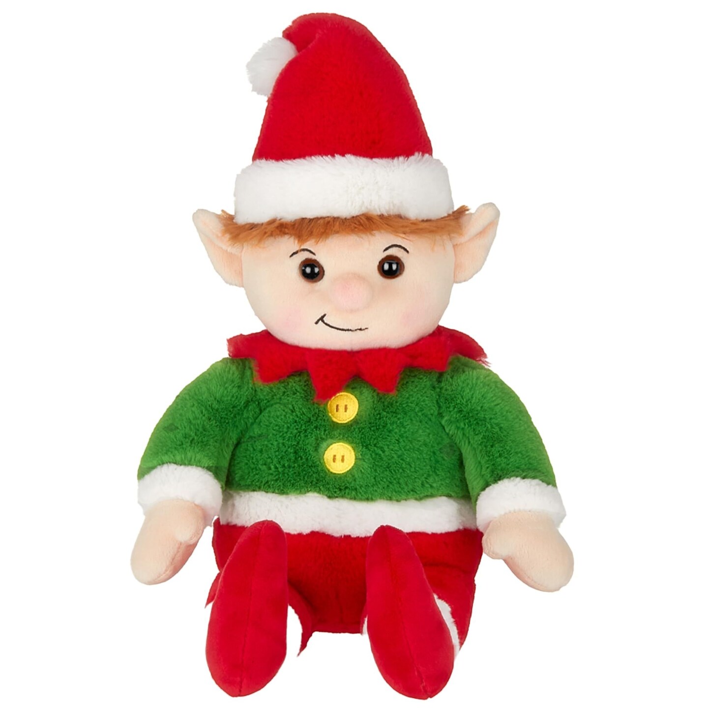 Bearington Elfie Christmas Elf Plush - 15" Soft and Cuddly Christmas Stuffed Toy with Festive Outfit - Adorable House Elves Plushies Gift for Kids, Collectors, Holiday Décor and Stocking Stuffers