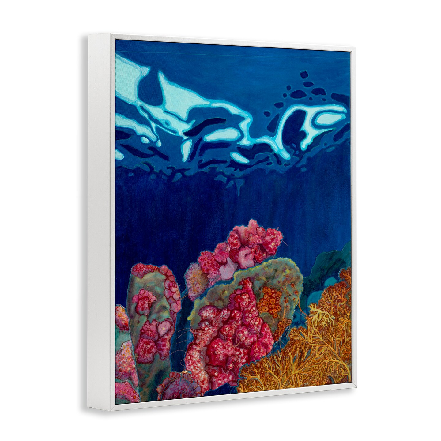 Stupell Industries Abstract Underwater Coral Framed Giclee Wall Art Design by Sara Everett