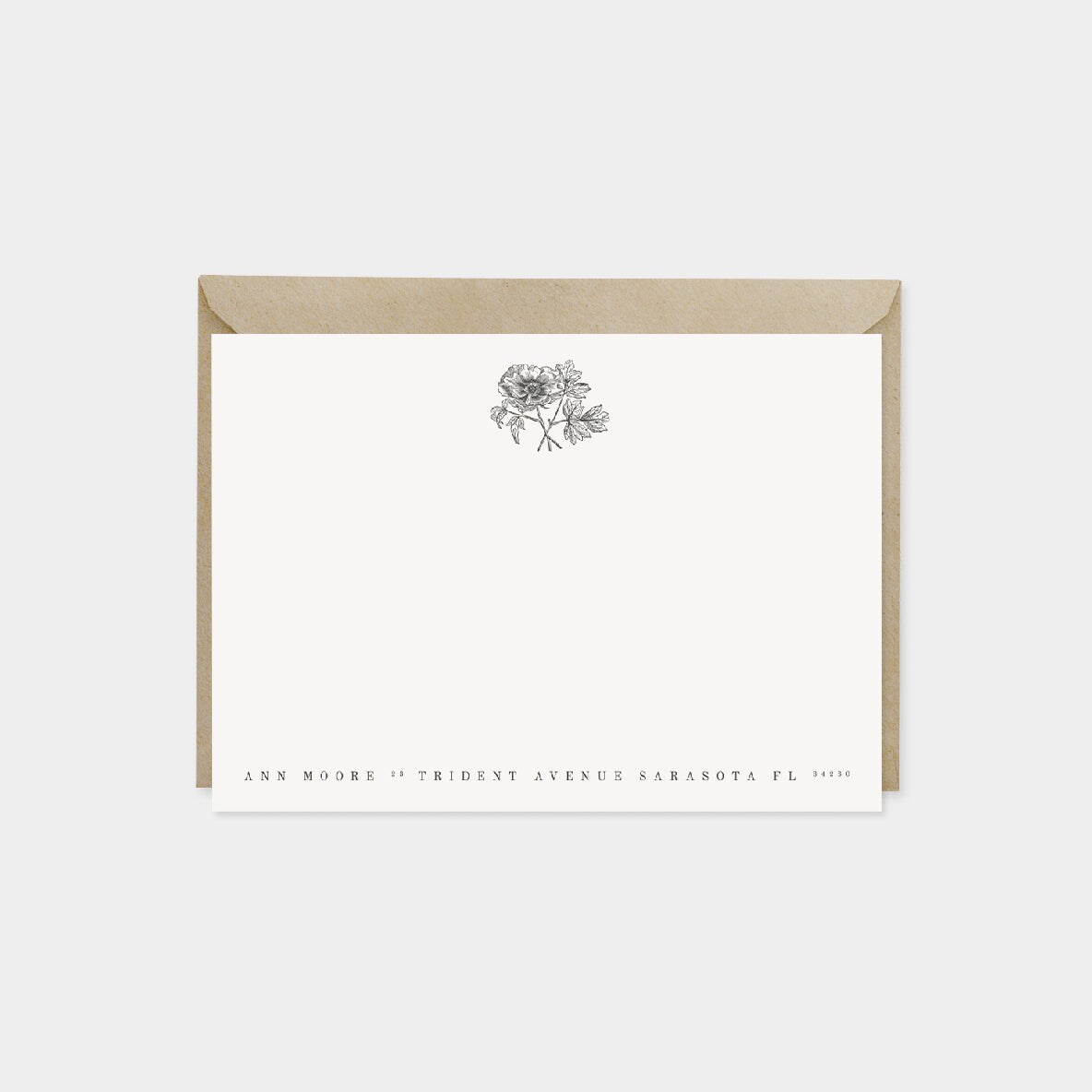 Paeonia Moutan Botanical Note Cards