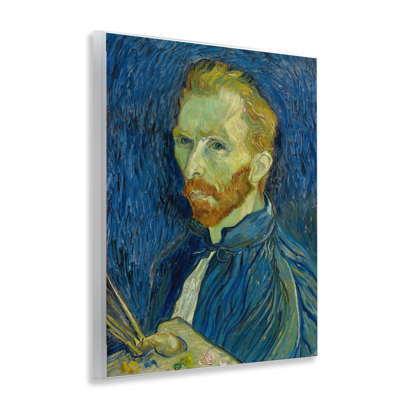 Stupell Industries Van Gogh Blue Self Portrait Wall Plaque Art Design by one1000paintings