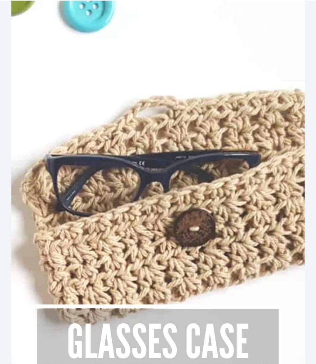 Custom crochet soft body glases case MakerPlace by Michaels