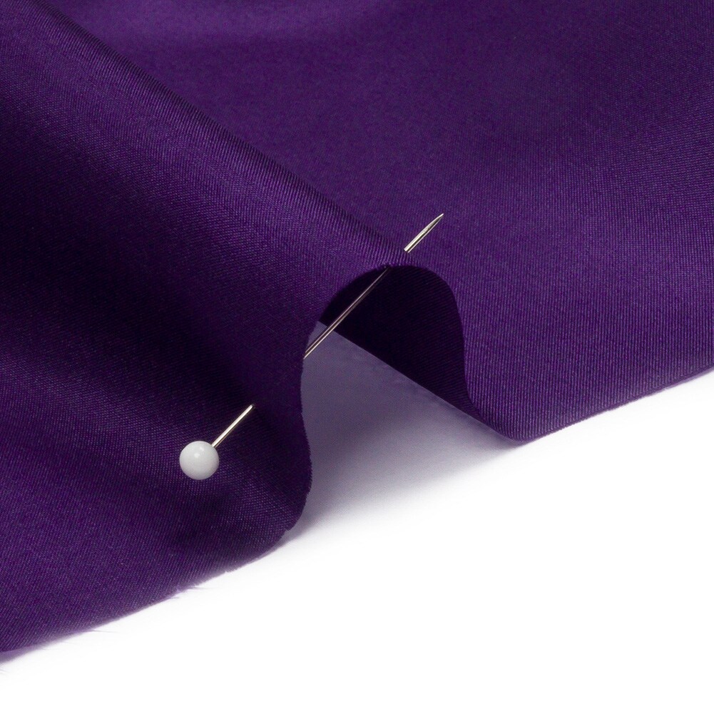 1 Yard Vibrant Grape China Silk Lightweight Draping Habotai Silk Fabric 44 Inches Width